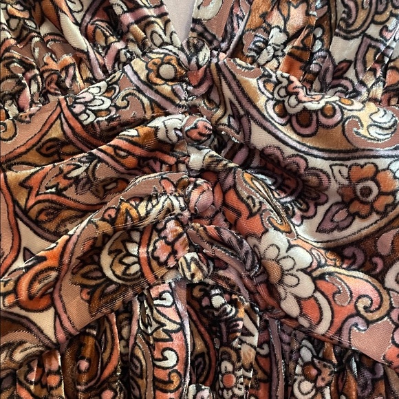 Anthropologie Burgundy Velvet Midi Dress - Picture 10 of 10